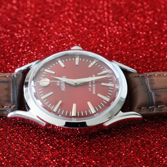 Vintage Roamer Swiss-made, professionally refurbished: 17‑jewel Manual Wind - Picture 3 of 7